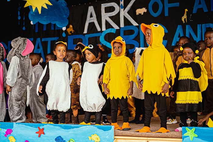 Happy feet on stage