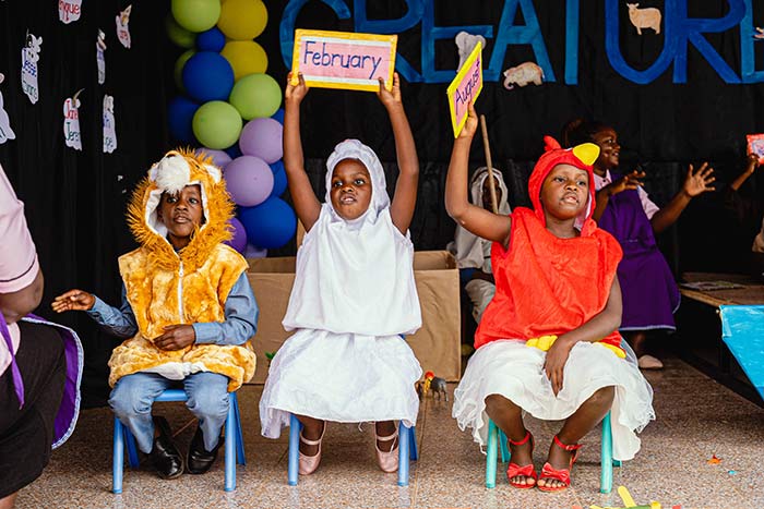 Young talents preform at a school event